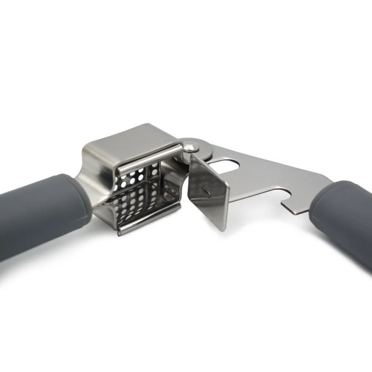 Knoblauchpresse aus Edelstahl – ergonomischer Griff & Siebeinsatz